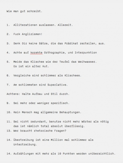 Wie man gut schreibt